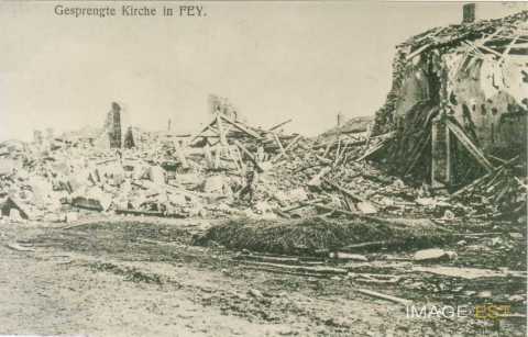 Eglise détruite (Fey-en-Haye)